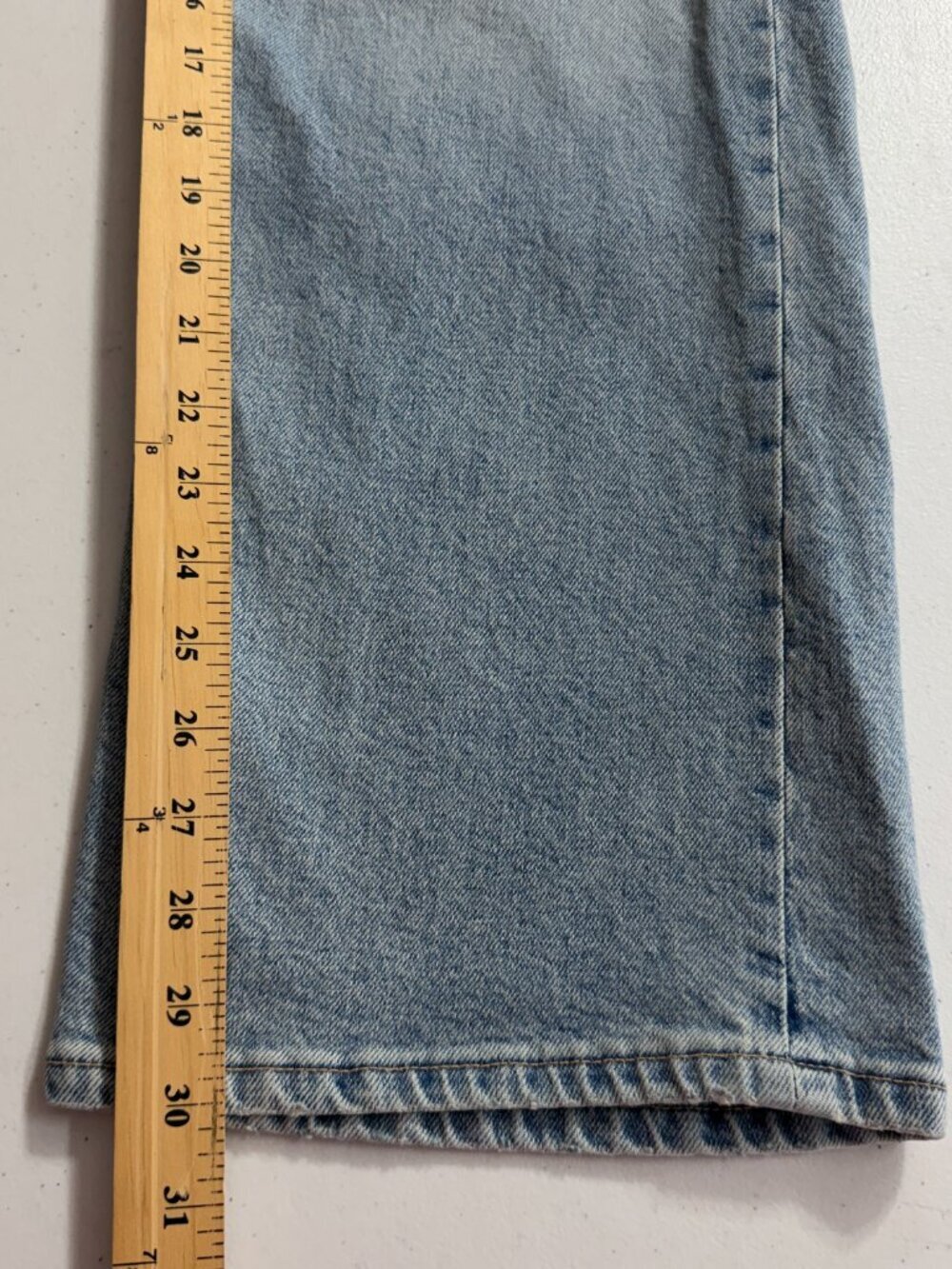 ZARA Denim Corset Jumpsuit Strapless Wide Leg Jeans Women’s XS Trendy Y2K - Picture 10 of 12